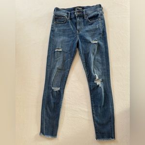 Cropped Express Jeans in size 0, lightly worn